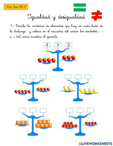 Igualdad y desigualdad