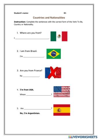 Countries and Nationalities