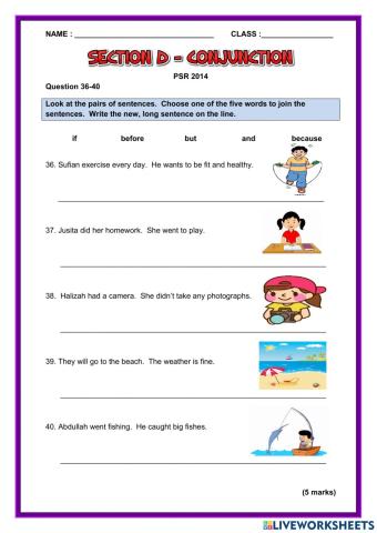 Section D Conjunction PSR 2014