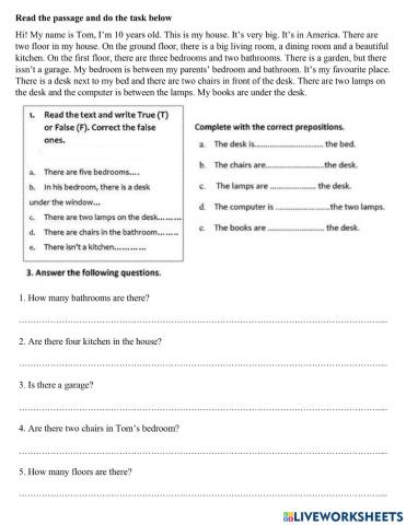 Reading comprehension