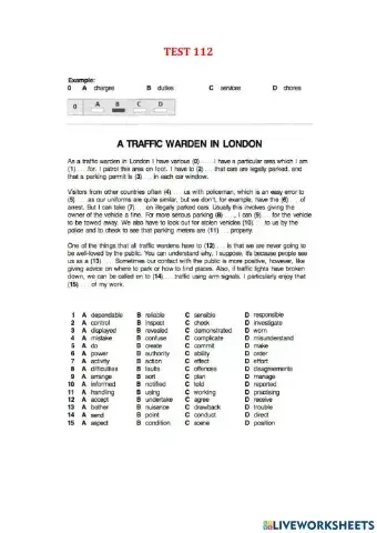 Use of English part 1 - Test 112-119