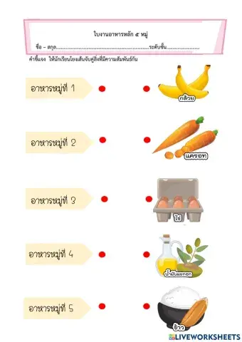 อาหารหลัก5หมู่