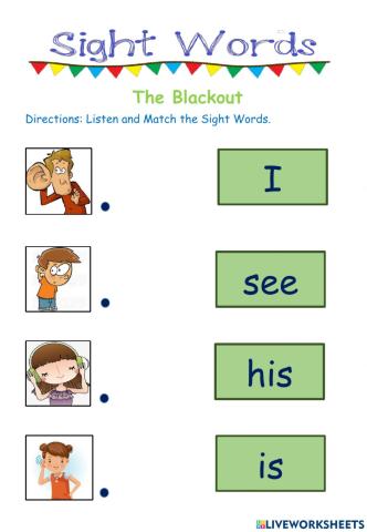 The Blackout Sight Words