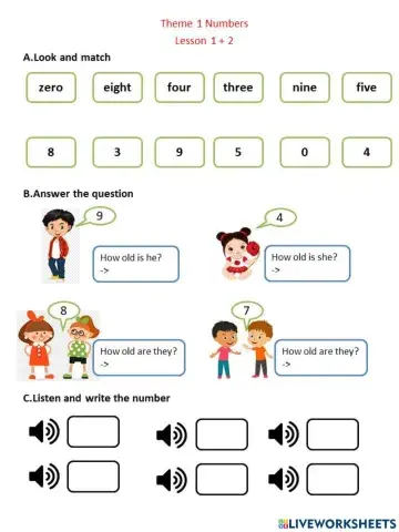 Theme 1 NUMBERS L1-2