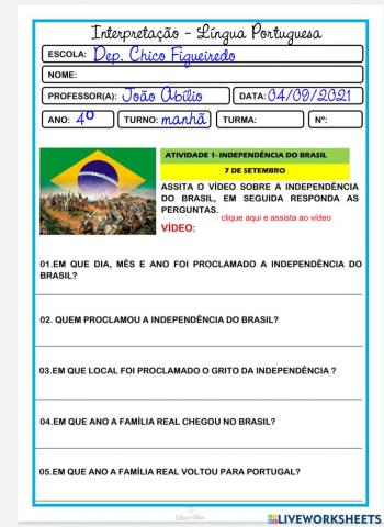 Atividade de Interpretação