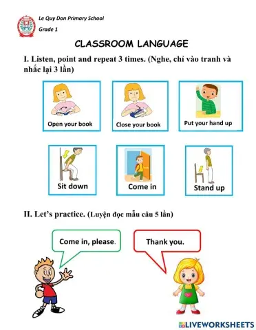 Classroom language