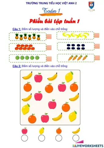 Phiếu bài tập tuần 1