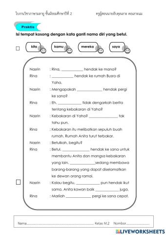 Kata ganti nama diri