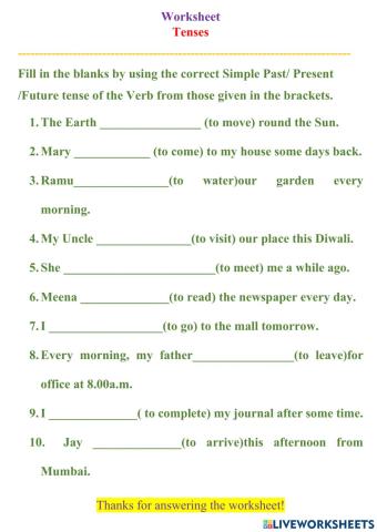Correct Form of Verb