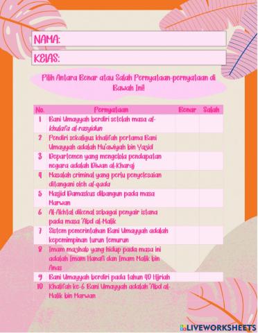 Tarikh: Bani Umayyah