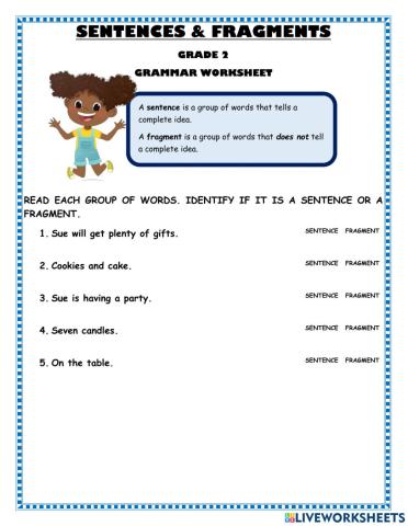 Sentences or Fragments