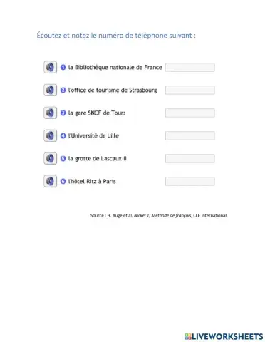 Phonétique : les nombres