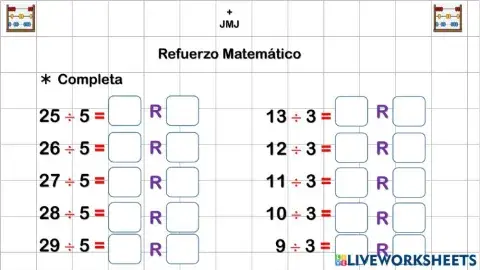 Regularidades de la División