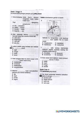 Bahasa Melayu Tahun 6