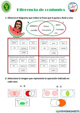 Diferencia de conjuntos
