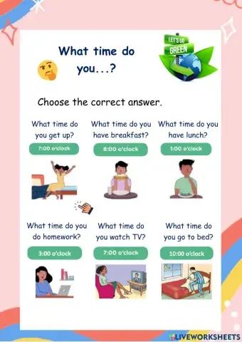 What time do you ...?