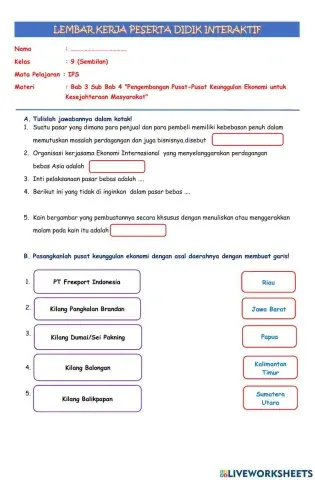 LKPD IPS Kelas 9 Bab 3