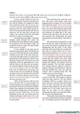 Form 4 English Paper 1 (Part 3)