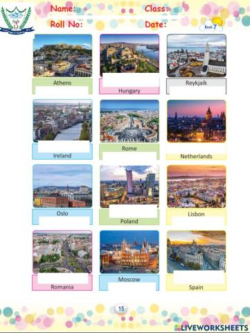 G7-Countries and Capitals