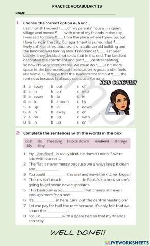 Vocabualry of places