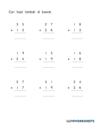 Operasi Tambah Mengumpul Semula