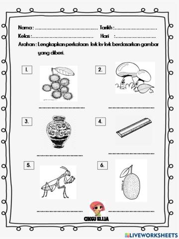 Perkataan kvk kv kvk