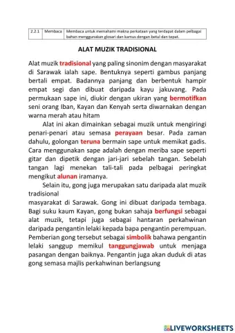 2.2.1. Alat Muzik Tradisional