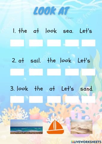 Let's look at the sea.