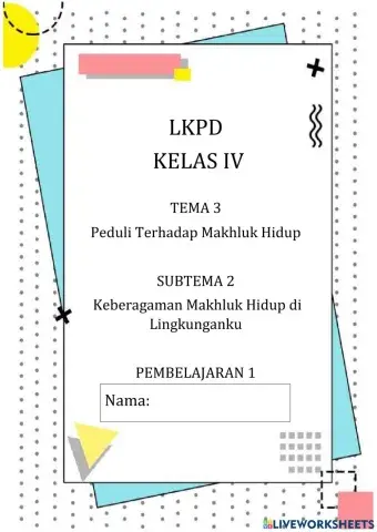 LKPD Kelas 4 T3 ST2 PB1