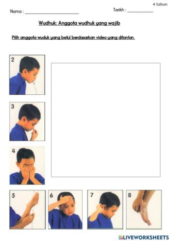 Pilih anggota wudhuk yang wajib