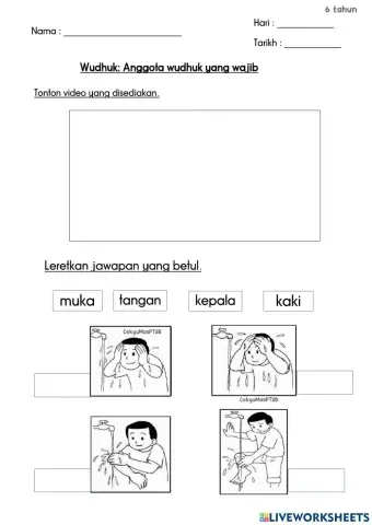 Anggota Wudhuk 6tahun