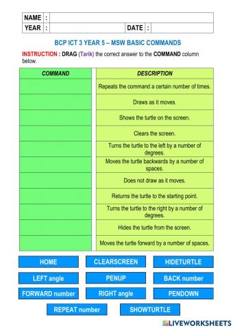 Msw logo - basic commands