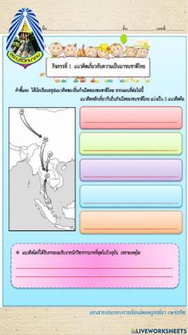 ถิ่นกำเนิดชนชาติไทย