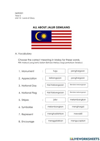 Unit 12 Land of Glory