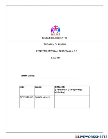 Tugasan pkp 3.0 bm (6tahun)
