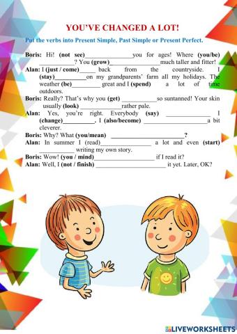 You've changed a  lot!