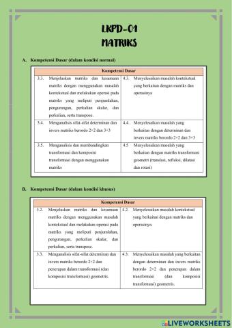 Lkpd 01 : matriks