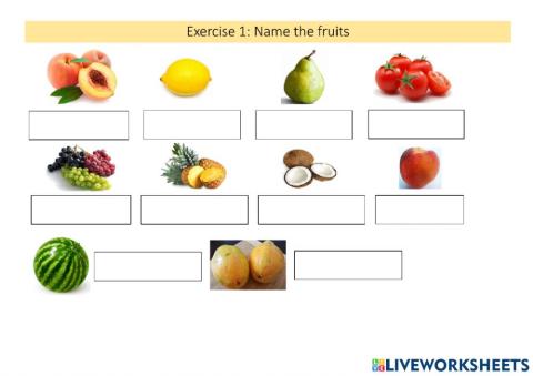 Unit 4: Lunch Time ( Fruits )