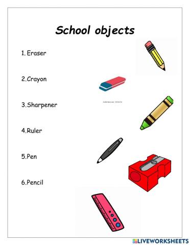 School objects