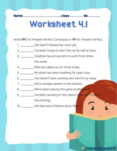 Present Perfect and Present Perfect Continuous