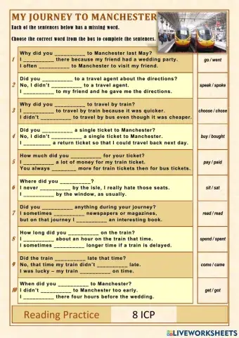 Reading Practice - Simple Present and Past