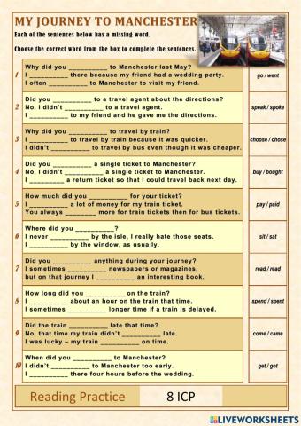 Reading Practice - Simple Present and Past