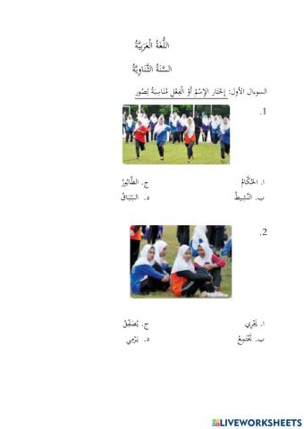Arabic Language (Sports Day)