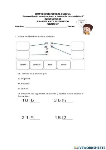 Examen 3ª