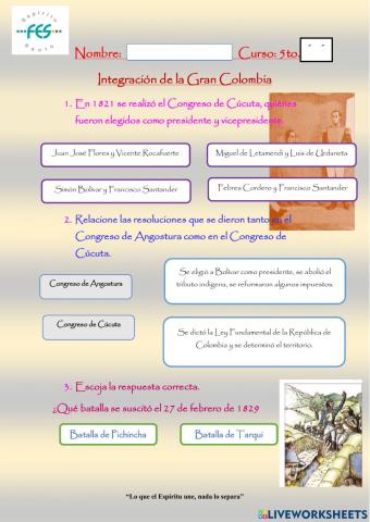 Integración de la gran colombia