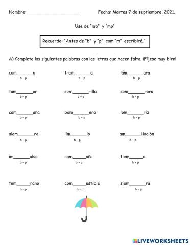 Mp y Mb Práctica Carr