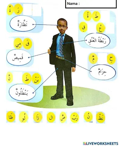 Bahasa Arab Tahun 3 ملابسي الجميل