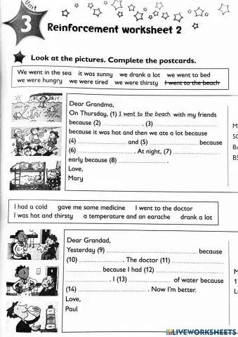 Unit 3 - Past simple, story