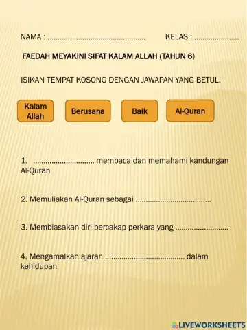 Faedah sifat kalam allah