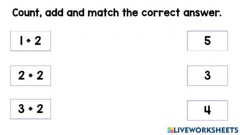 Addition of 1 - 5